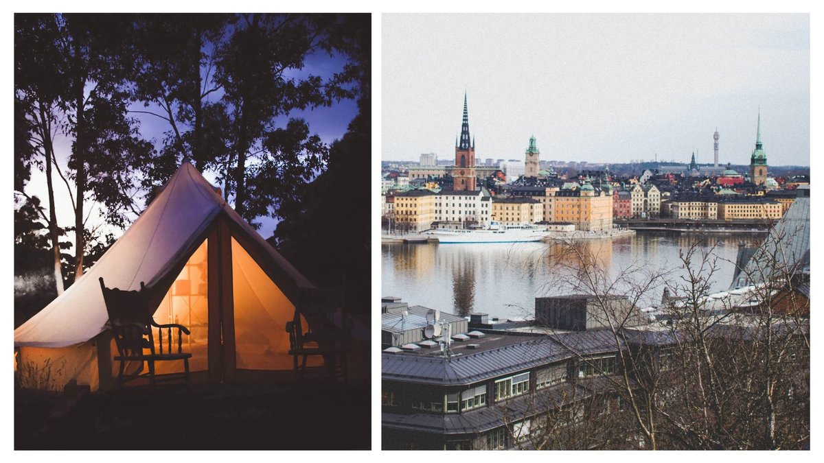 Ta reda på de fem bästa platserna för glamping nära Stockholm.